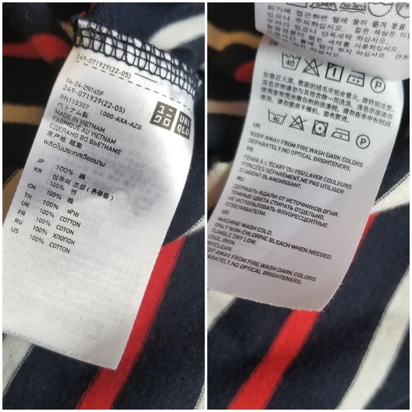 Uniqlo Striped Cotton Dress or Women's Tunic, XS - Picture 7 of 8